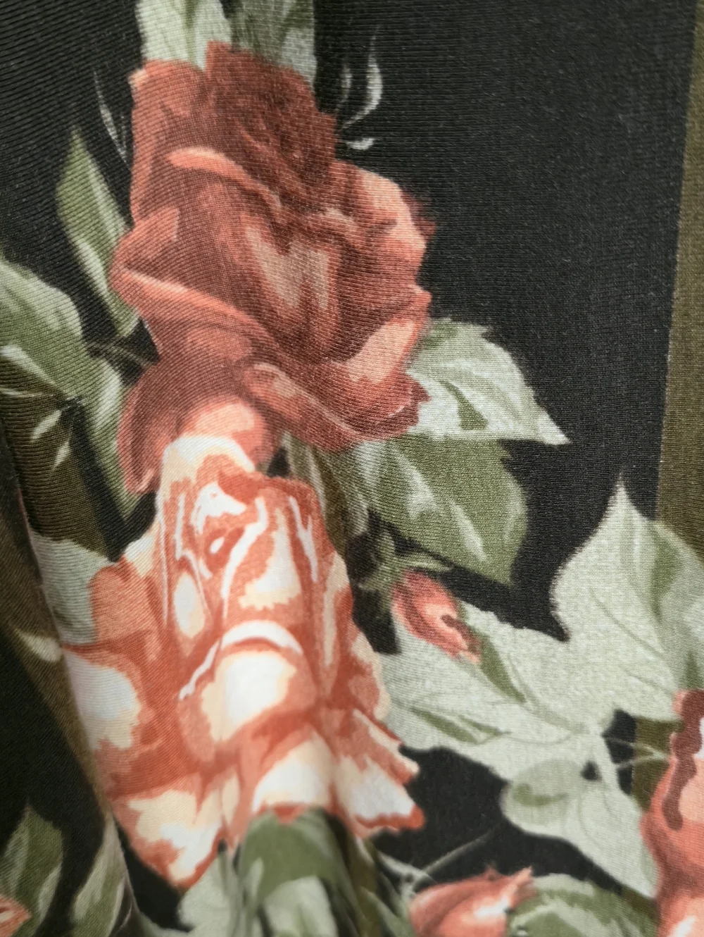 Lularoe BROWN Maxi Skirt with Rose Border - Picture 3 of 5